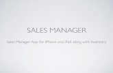 Sales Manager App for iPhone and iPad