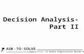 Decision analysis part ii