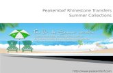 Summer Beach Collection Peakembxf Rhinestone Transfers
