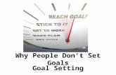 Why people don’t set goals