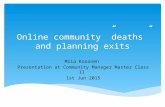 Online community death