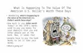 What Is Happening To The Value Of The American U.S. Dollar’s Worth These Days