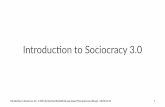 Sociocracy 3.0   a brief introduction (presentation) (v2015-04-23)