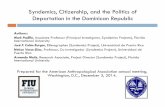 Syndemics, Citizenship, and the Politics of Deportation in the Dominican Republic