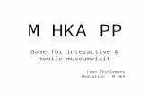 Leen Thielemans - M HKA Game for interactive & mobile museum visit