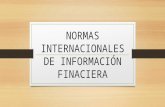 Normas Internacionales de Información financiera