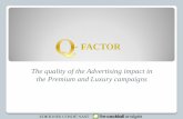 Q  factor (Conde Nast Spain and the Cokctail Analysis Spain)
