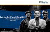 Hydraulic Fluid Qualities