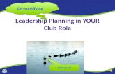 Club Leadership Planning   audiovisual presentation
