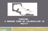 Tourism: A moderm form of colonialism in Haiti?