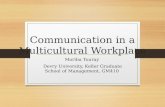 Communicating in a multicultural workplace