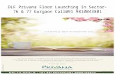 Dlf privana floor launching in sector 76 & 77,gurgaon call 91 9810043801