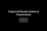 Abneil D. Tropical soil bacteria Characterization & Isolation