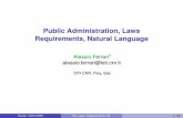 Public Administration, Laws Requirements, Natural Language