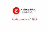 National Zakat Foundation 2014 Achievements
