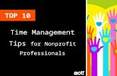 Top 10 Time Management Tips for Nonprofit Professionals