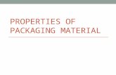 Properties of packaging material