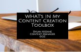 What's In My Content Creation Toolbox