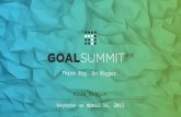 BetterWorks Goal Summit 2015: Introduction on the Importance of Goals from Kris Duggan