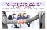 The great advantages of using a business broker in buying and selling businesses
