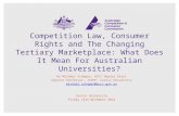 Competition Law, Consumer Rights and The Changing Tertiary Marketplace