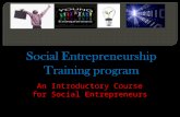 [Challenge:Future] Social Entrepreneurship Training - ELeaning