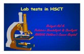 Lab tests in HSCT
