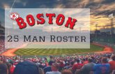 Boston Red Sox 25 Man Roster