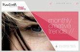Ramdam Agency - Monthly Creative Trends - JAN2013