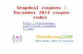 Snapdeal Coupons: December 2014 Coupon Codes - vletuknow