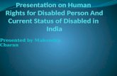 Presentation on human rights for disabled person