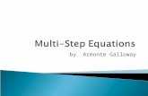 Power point on multi step equations
