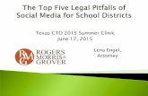 The Top Five Legal Pitfalls of Social Media for School Districts