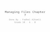 Managing files chapter 7