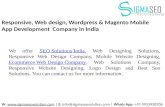 Responsive, Web design, Wordpress & Magento Mobile App Development  Company in India