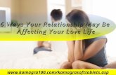 Some Ways Your Relationship May Be Affecting Your Love-Life