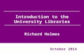 Physics University Library induction for new undergraduates (2014)