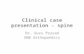 Clinical case presentation spine