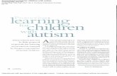 PROMOTING LEARNING FOR CHILDREN WITH AUTISM