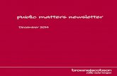 Public matters newsletter, December 2014