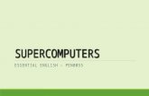 Brief Definition of Supercomputers