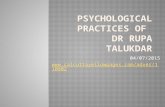 Psychological Counselling: Relationship/Students' counselling, Working theme of dr rupa talukdar