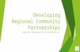 Developing regional community partnerships