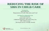 Reducing the Risk of SIDS in Child Care