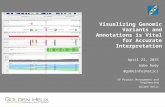 2015 bio it   visualizing genomic variants and annotations is vital for accurate interpretation