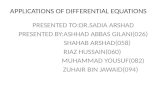 APPLICATIONS OF DIFFERENTIAL EQUATIONS-ZBJ
