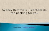 Sydney removals   - let them do the packing for you