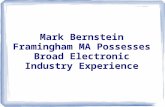 Mark bernstein framingham ma possesses broad electronic industry experience