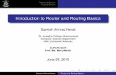 Introduction to Router and Routing Basics