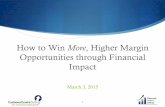 How to Win MORE, Higher Margin Opportunities through Financial Impact